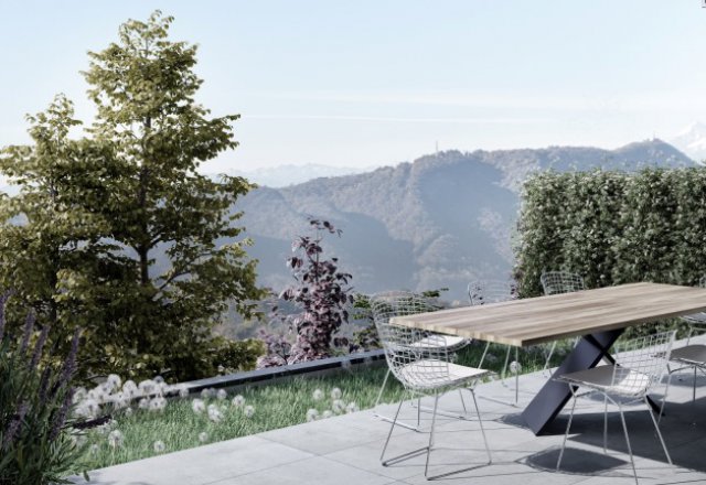 Tavernerio just 3 km from Como, 5 single villas in class A under construction, delivery summer 2024.