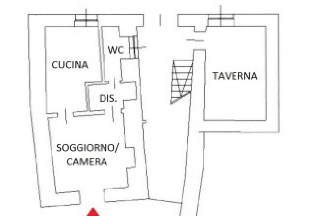 Large two-room apartment with two bathrooms, attic and cellar - 1